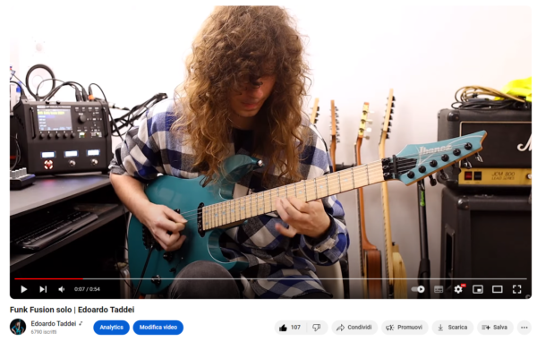 Funk Fusion solo | You Tube video transcription