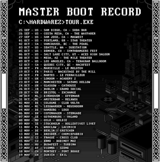Master Boot Record USA/CAN/EU Tour